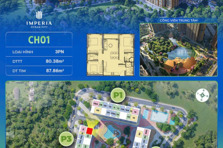 Tổng hợp các căn hộ 3PN The Parkland – Chung cư MIK Group tại Vinhomes Ocean Park 2 (Ocean City)